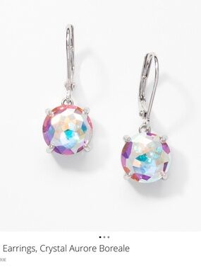 Swarovski TSC Ella Earrings, Crystal Aurore Boreale BNIB with tags